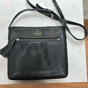 Kate Spade Dessi  - Black Pebble Leather - Crossbody Bag